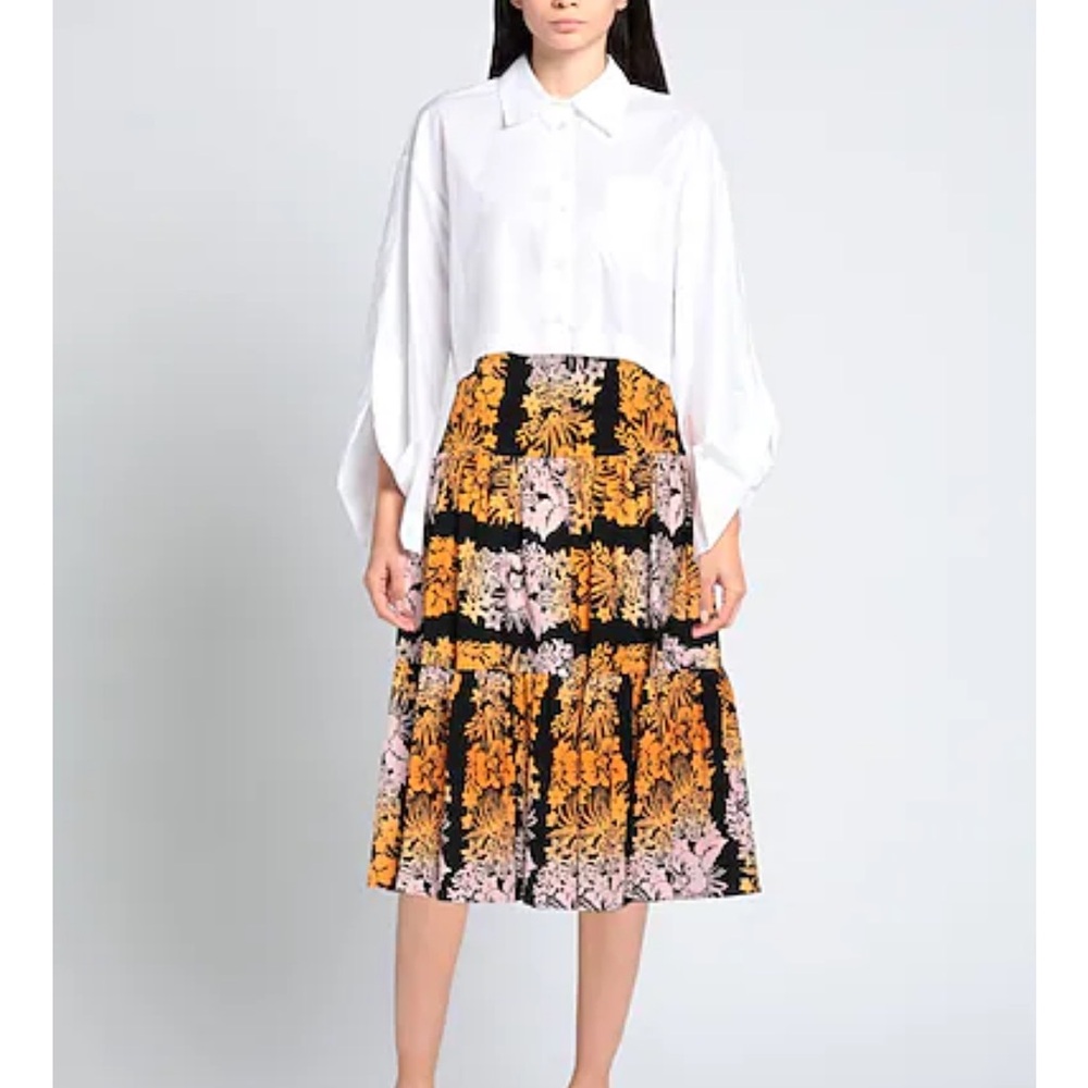 Sandro Maddie Tiered Midi Skirt